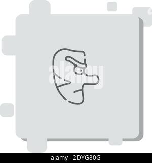 tengu vector icon modern simple vector illustration Stock Vector