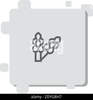 asparagus vector icon modern simple vector illustration Stock Vector