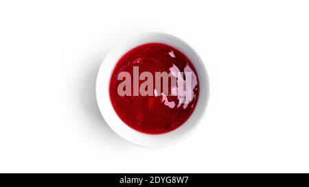 Strawberry jam isolated on white background. High quality photo Stock Photo