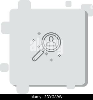 headhunting vector icon modern simple vector illustration Stock Vector