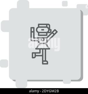 vr game vector icon modern simple vector illustration Stock Vector