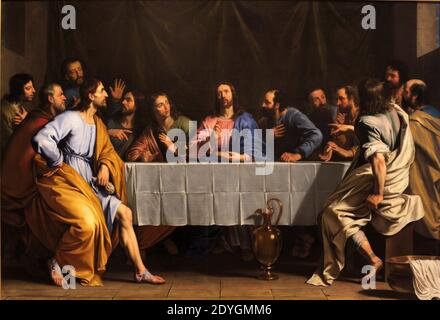 Last supper-Philippe de Champaigne Stock Photo
