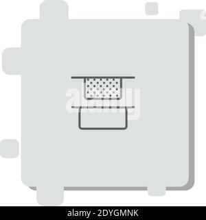vertical alignment vector icon modern simple vector illustration Stock Vector