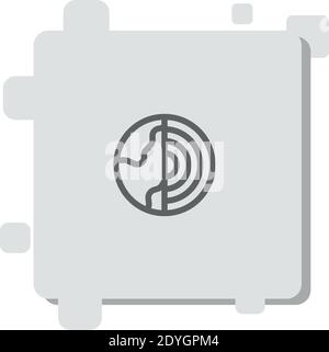 geothermal vector icon modern simple vector illustration Stock Vector