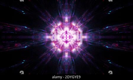 Abstract glowing holy shine 3d illustration background wallpaper design artwork Stock Photo