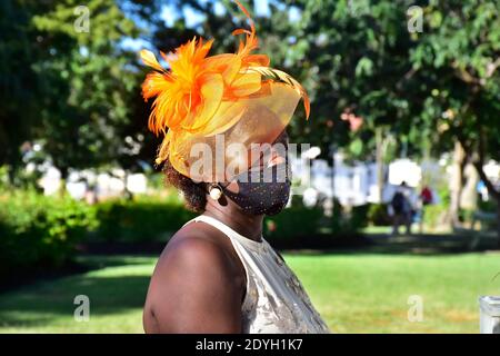 Christmas In Queens Park Barbados 2020 Stock Photo