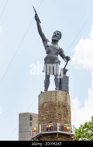 Birmingham Alabama,Vulcan Park memorial statue honoring iron steel industry,cast iron city symbol Stock Photo