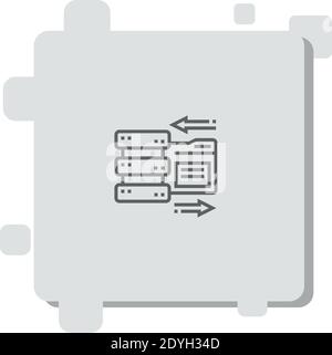 data storage vector icon modern simple vector illustration Stock Vector