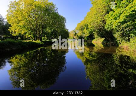 Summer, river Nene, Wansford village, Cambridgeshire, England; Britain; UK Stock Photo