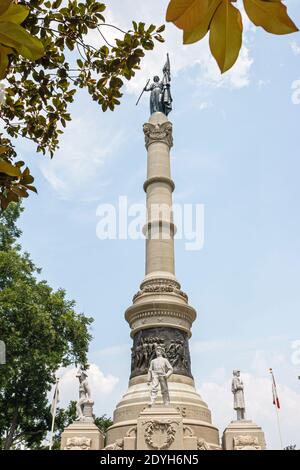 Alabama Montgomery State Capitol building Confederate Monument Goat Hill, Stock Photo