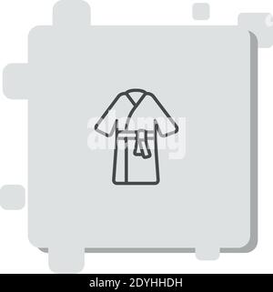 robe vector icon modern simple vector illustration Stock Vector