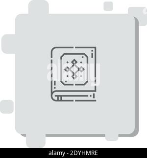 Quran vector icon modern simple vector illustration Stock Vector