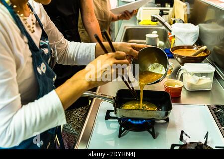 Workshop: Preparing a Bento Box in Izunokuni, Japan Stock Photo