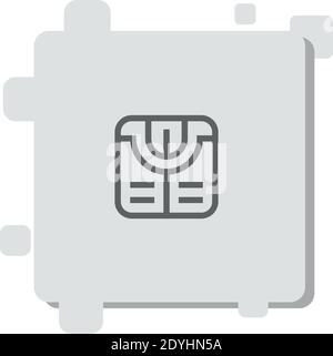 weighing machine vector icon modern simple vector illustration Stock Vector