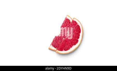 Grapefruit slices on a white background. High quality photo Stock Photo