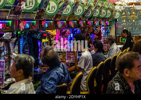 Pachinko Arcade Game in Ito, Japan Stock Photo