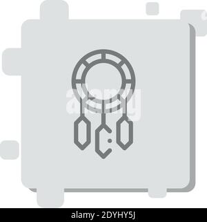dreamcatcher vector icon modern simple vector illustration Stock Vector