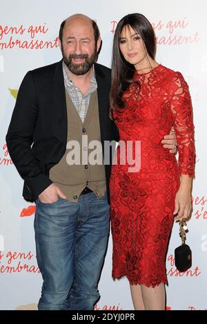 Kad Merad and Monica Bellucci attending the premiere of 'Des Gens qui S'Embrassent' held at Gaumont Marignan in Paris, France on April 1, 2013. Photo by Nicolas Briquet/ABACAPRESS.COM Stock Photo