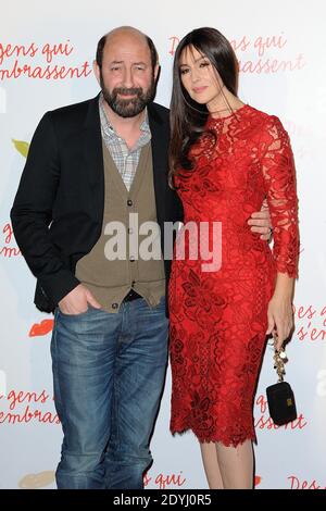 Kad Merad and Monica Bellucci attending the premiere of 'Des Gens qui S'Embrassent' held at Gaumont Marignan in Paris, France on April 1, 2013. Photo by Nicolas Briquet/ABACAPRESS.COM Stock Photo