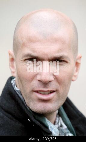 New Real Madrid Coach Zinedine Zidane - New Real Madrid Coach Zinedine Zidane - New Real Madrid Coach Zinedine Zidane - New Real Madrid Coach Zinedine Zidane - New Real Madrid Coach Zinedine Zidane - New Real Madrid Coach Zinedine Zidane - New Real Madrid Coach Zinedine Zidane - Former French soccer player and Real Madrid's sporting director Zinedine Zidane at the Girondins de Bordeaux Training center in Hailan, Bordeaux, France on April 11, 2013. Zinedine prepares his sports instructor level 2 (BE2) to become a football coach. Photo Bernard-Salinier/ABACAPRESS.COM Stock Photo