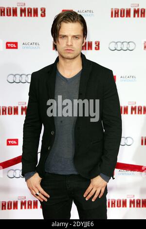 Sebastian Stan arrives for the Iron Man 3 movie premiere at the El Capitan Theatre in the Hollywood section of Los Angeles on April 24 2013. UPI Jim Ruymen Stock Photo Alamy