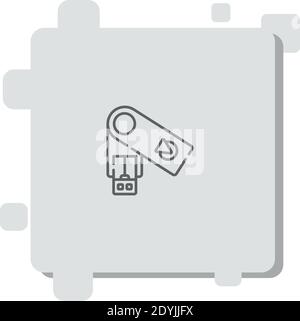 pendrive vector icon modern simple vector illustration. Stock Vector