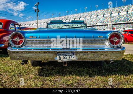 Daytona Beach, FL - November 27, 2020: 1963 Ford Galaxie 500 XL convertible at a local car show.
