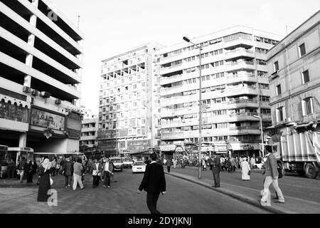 Street Life in Cairo near souk Stock Photo