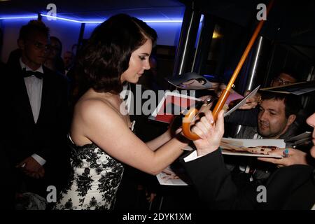 Lana del Rey meets fans as she is leaving the Palais des Festivals