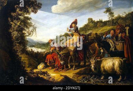 Lastman, Pieter - Abraham's Journey to Canaan - 1614. Stock Photo