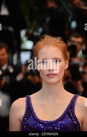 Jessica Chastain arriving for All Is Lost screening held at the Palais Des Festivals as part of the 66th Cannes film festival, in Cannes, southern France, on May 22, 2013. Photo by Nicolas Briquet/ABACAPRESS.COM Stock Photo