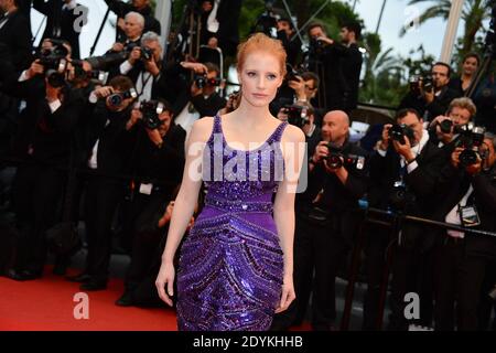 Jessica Chastain arriving for All Is Lost screening held at the Palais Des Festivals as part of the 66th Cannes film festival, in Cannes, southern France, on May 22, 2013. Photo by Nicolas Briquet/ABACAPRESS.COM Stock Photo