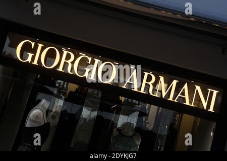 attending the Giorgio Armani boutique grand opening in Cannes, France on May 21, 2013. Photo by Alban Wyters/ABACAPRESS.COM Stock Photo