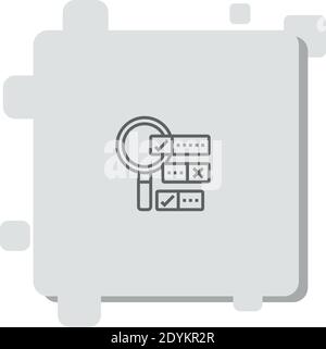 boolean search vector icon modern simple vector illustration. Stock Vector