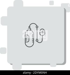 oxygen vector icon modern simple vector illustration Stock Vector