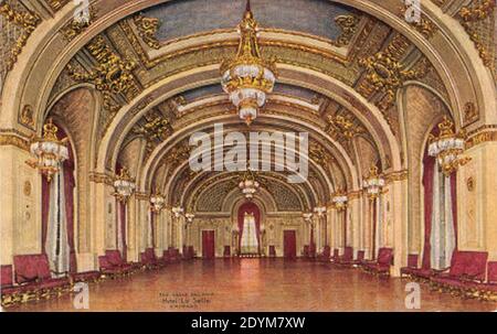 La Salle Hotel Grand Ballroom. Stock Photo