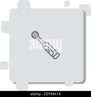electric toothbrush vector icon modern simple vector illustration Stock Vector