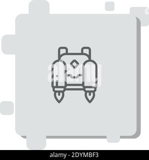 jetpack vector icon modern simple vector illustration Stock Vector
