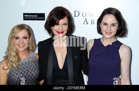 Joanne Froggatt, Elizabeth McGovern and Michelle Dockery attending An Evening with Downton Abbey at the Leonard H. Goldenson Theatre in North Hollywood, Los Angeles, CA, USA on June 10, 2013. Photo by Baxter/ABACAPRESS.COM Stock Photo