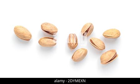 Pistachios on white background. High quality photo Stock Photo