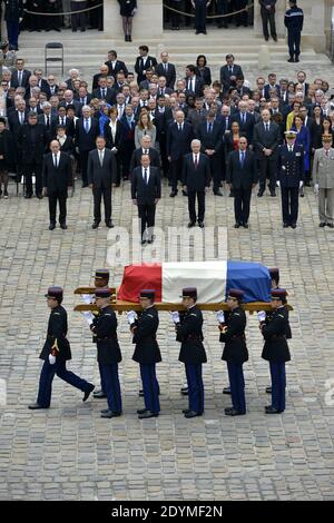 Atmosphere during a tribute to the late French Prime minister Pierre Mauroy at the Hotel des Invalides in Paris, France on June 11, 2013. Mauroy was premier between 1981 and 1984 under France's first Socialist president Francois Mitterrand. Photo by Mousse/ABACAPRESS.COM Stock Photo