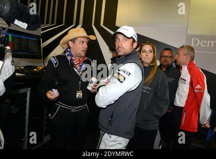 US actor Patrick Dempsey of Dempsey DelPiero-Proton Porsche 911 GT3 RSR during the Le Mans 24 Hours race in Le Mans, France on June 23, 2013. Photo by Guy Durand/ABACAPRESS.COM Stock Photo