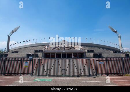 University Olympic Stadium Estadio Olimpico Universitario at National Autonomous University of Mexico UNAM in Mexico City CDMX, Mexico. This stadium h Stock Photo