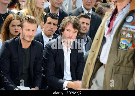 David Beckham attending Louis Vuitton Homme Spring-Summer 2014 Menswear  collection in Paris, France on June 27, 2013 during the Paris Fashion Week.  Photo by Nicolas Briquet/ABACAPRESS.COM Stock Photo - Alamy