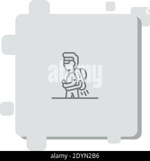 jet pack vector icon modern simple vector illustration Stock Vector