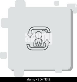 scrum vector icon modern simple vector illustration Stock Vector