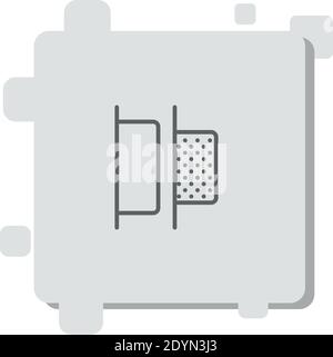 left alignment vector icon modern simple vector illustration Stock Vector
