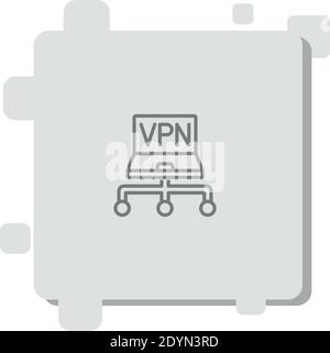 vpn vector icon modern simple vector illustration Stock Vector