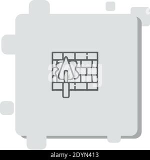 brickwall vector icon modern simple vector illustration Stock Vector