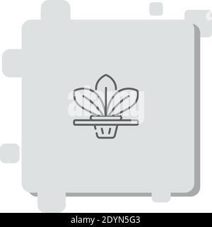 hydroponic vector icon modern simple vector illustration Stock Vector